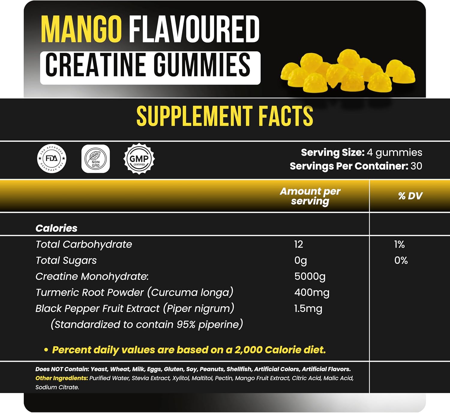 CREATINE MONOHYDRATE GUMMIES (MANGO) - Image 2